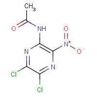 87155-52-0 N-(5,6-dichloro-3-nitropyrazin-2-yl)acetamide chemical structure