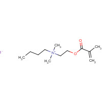 20603-08-1 butyl-dimethyl-[2-(2-methylprop-2-enoyloxy)ethyl]azanium;iodide chemical structure
