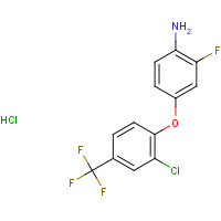 113674-95-6 4-[2-chloro-4-(trifluoromethyl)phenoxy]-2-fluoroaniline;hydrochloride chemical structure