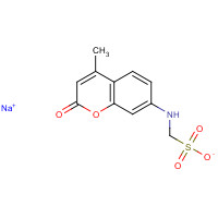 29197-94-2 sodium;[(4-methyl-2-oxochromen-7-yl)amino]methanesulfonate chemical structure