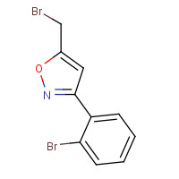 886363-22-0 5-(bromomethyl)-3-(2-bromophenyl)-1,2-oxazole chemical structure