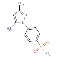 103038-27-3 4-(5-amino-3-methylpyrazol-1-yl)benzenesulfonamide chemical structure