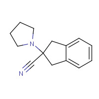 1157501-73-9 2-pyrrolidin-1-yl-1,3-dihydroindene-2-carbonitrile chemical structure