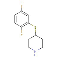 1249818-61-8 4-(2,5-difluorophenyl)sulfanylpiperidine chemical structure