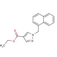 1035224-51-1 ethyl 1-(naphthalen-1-ylmethyl)pyrazole-4-carboxylate chemical structure