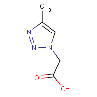 887405-58-5 2-(4-methyltriazol-1-yl)acetic acid chemical structure