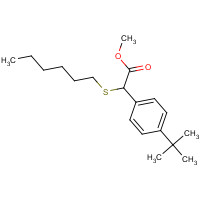 186026-06-2 methyl 2-(4-tert-butylphenyl)-2-hexylsulfanylacetate chemical structure