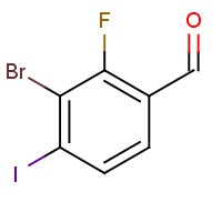 1326714-57-1 3-bromo-2-fluoro-4-iodobenzaldehyde chemical structure