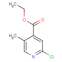 850080-86-3 ethyl 2-chloro-5-methylpyridine-4-carboxylate chemical structure