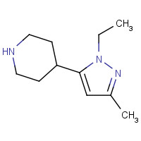 442876-39-3 4-(2-ethyl-5-methylpyrazol-3-yl)piperidine chemical structure