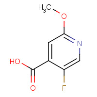 884495-30-1 5-fluoro-2-methoxypyridine-4-carboxylic acid chemical structure