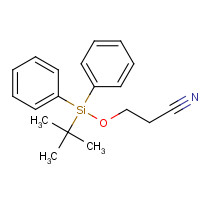 129601-00-9 3-[tert-butyl(diphenyl)silyl]oxypropanenitrile chemical structure