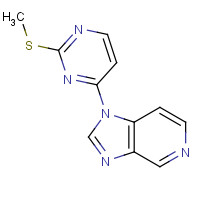 915152-25-9 1-(2-methylsulfanylpyrimidin-4-yl)imidazo[4,5-c]pyridine chemical structure