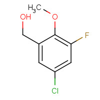 1444384-85-3 (5-chloro-3-fluoro-2-methoxyphenyl)methanol chemical structure