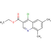 31602-09-2 ethyl 4-chloro-6,8-dimethylquinoline-3-carboxylate chemical structure