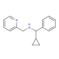 1152670-71-7 1-cyclopropyl-1-phenyl-N-(pyridin-2-ylmethyl)methanamine chemical structure