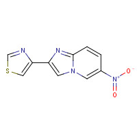 38922-99-5 4-(6-nitroimidazo[1,2-a]pyridin-2-yl)-1,3-thiazole chemical structure