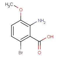 67303-48-4 2-amino-6-bromo-3-methoxybenzoic acid chemical structure