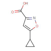 110256-15-0 5-cyclopropyl-1,2-oxazole-3-carboxylic acid chemical structure