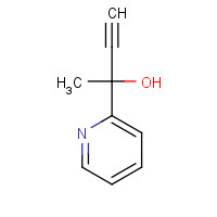 1074-75-5 2-pyridin-2-ylbut-3-yn-2-ol chemical structure