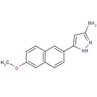 948883-45-2 5-(6-methoxynaphthalen-2-yl)-1H-pyrazol-3-amine chemical structure