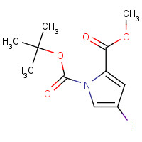 170100-69-3 1-O-tert-butyl 2-O-methyl 4-iodopyrrole-1,2-dicarboxylate chemical structure