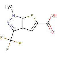 338982-15-3 1-methyl-3-(trifluoromethyl)thieno[2,3-c]pyrazole-5-carboxylic acid chemical structure