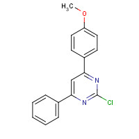 63673-73-4 2-chloro-4-(4-methoxyphenyl)-6-phenylpyrimidine chemical structure