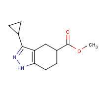 1419222-80-2 methyl 3-cyclopropyl-4,5,6,7-tetrahydro-1H-indazole-5-carboxylate chemical structure
