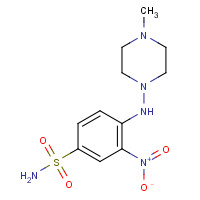 610261-17-1 4-[(4-methylpiperazin-1-yl)amino]-3-nitrobenzenesulfonamide chemical structure