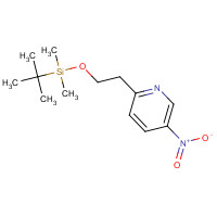 1419602-88-2 tert-butyl-dimethyl-[2-(5-nitropyridin-2-yl)ethoxy]silane chemical structure