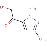 1015936-63-6 2-bromo-1-(2,5-dimethylpyrazol-3-yl)ethanone chemical structure