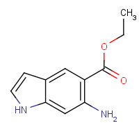 174311-74-1 ethyl 6-amino-1H-indole-5-carboxylate chemical structure