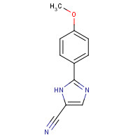 102151-72-4 2-(4-methoxyphenyl)-1H-imidazole-5-carbonitrile chemical structure