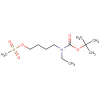 1021324-60-6 4-[ethyl-[(2-methylpropan-2-yl)oxycarbonyl]amino]butyl methanesulfonate chemical structure