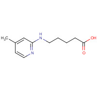287959-61-9 5-[(4-methylpyridin-2-yl)amino]pentanoic acid chemical structure