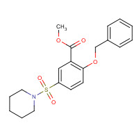 1285516-77-9 methyl 2-phenylmethoxy-5-piperidin-1-ylsulfonylbenzoate chemical structure