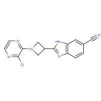 1350355-92-8 2-[1-(3-chloropyrazin-2-yl)azetidin-3-yl]-3H-benzimidazole-5-carbonitrile chemical structure