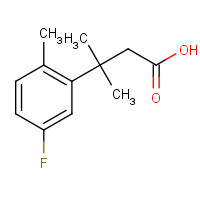 849353-56-6 3-(5-fluoro-2-methylphenyl)-3-methylbutanoic acid chemical structure