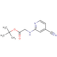 1243559-43-4 tert-butyl 2-[(4-cyanopyridin-2-yl)amino]acetate chemical structure