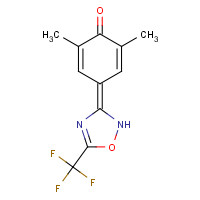 153168-59-3 2,6-dimethyl-4-[5-(trifluoromethyl)-1,2,4-oxadiazol-3-ylidene]cyclohexa-2,5-dien-1-one chemical structure