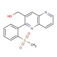1312605-99-4 [2-(2-methylsulfonylphenyl)-1,5-naphthyridin-3-yl]methanol chemical structure