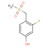 1037776-17-2 3-fluoro-4-(methylsulfonylmethyl)phenol chemical structure