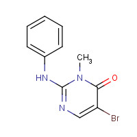 946505-28-8 2-anilino-5-bromo-3-methylpyrimidin-4-one chemical structure