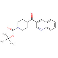 669074-89-9 tert-butyl 4-(quinoline-3-carbonyl)piperidine-1-carboxylate chemical structure