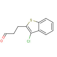 736141-40-5 3-(3-chloro-1-benzothiophen-2-yl)propanal chemical structure