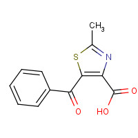 32002-71-4 5-benzoyl-2-methyl-1,3-thiazole-4-carboxylic acid chemical structure
