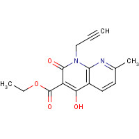 1253791-04-6 ethyl 4-hydroxy-7-methyl-2-oxo-1-prop-2-ynyl-1,8-naphthyridine-3-carboxylate chemical structure