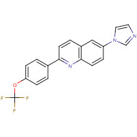 1201902-14-8 6-imidazol-1-yl-2-[4-(trifluoromethoxy)phenyl]quinoline chemical structure