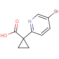 827628-42-2 1-(5-bromopyridin-2-yl)cyclopropane-1-carboxylic acid chemical structure